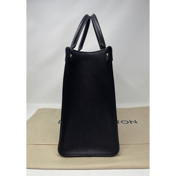 Louis Vuitton M45495 OnTheGo Tote MM Black/Beige NEW WITH TAGS! - Picture 7 of 13